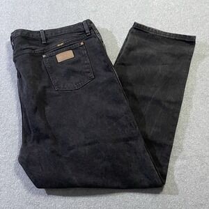Wrangler 13MWZWK Cowboy Cut Black Jeans Big & Tall 52x33 High Rise EUC